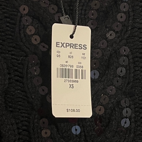 EXPRESS • SEQUINS •SWEATER NWT - Picture 4 of 5